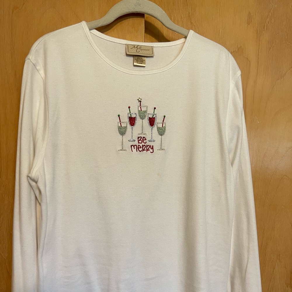 XL Be Merry long sleeve tee
